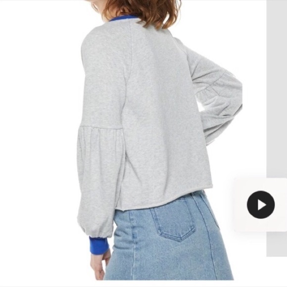 Pop Sugar Womans size small balloon sleeve sweatshirt NWT - Picture 13 of 16